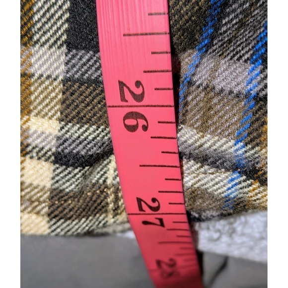 Everlane Plaid Flannel Button Down Shirt Women's Size S Brown Blue Beige NWT $98 - Picture 8 of 11